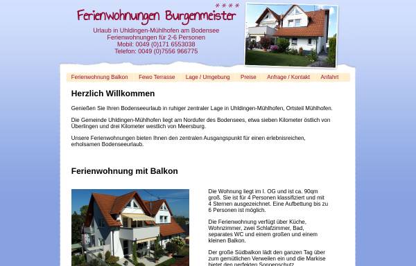 Vorschau von fewo-burgenmeister.de, Ferienwohnung Burgenmeister