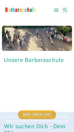 Vorschau der mobilen Webseite barbaraschule-bruehl.de, Barbaraschule Brühl