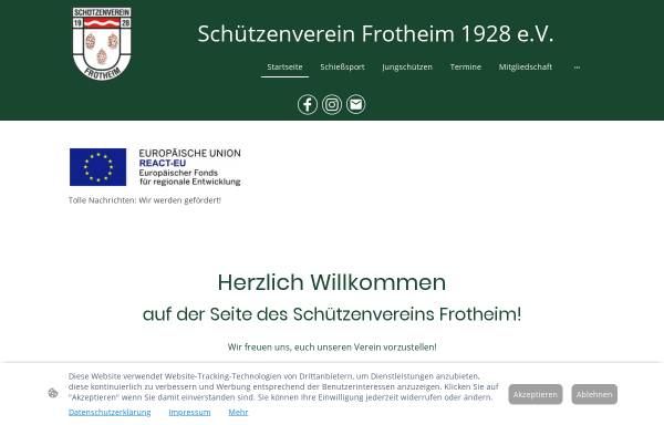 Vorschau von www.schuetzenverein-frotheim.de, Schützenverein Frotheim 1928 e.V.