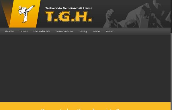 Vorschau von www.tghanse.de, Taekwondo Gemeinschaft Hanse e.V.