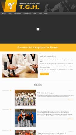 Vorschau der mobilen Webseite www.tghanse.de, Taekwondo Gemeinschaft Hanse e.V.