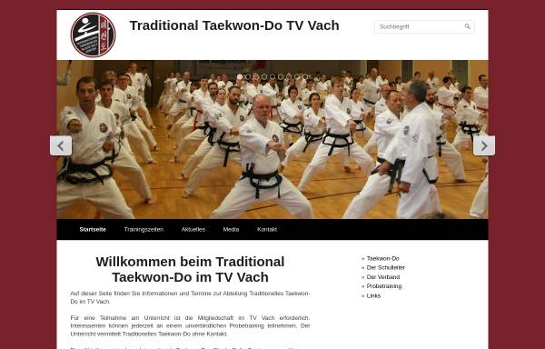 Vorschau von www.taekwondo-vach.de, Traditional Taekwondo im TV Vach, Fürth