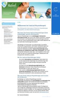 Vorschau der mobilen Webseite www.yaacool-physiotherapie.de, Yacool Physio