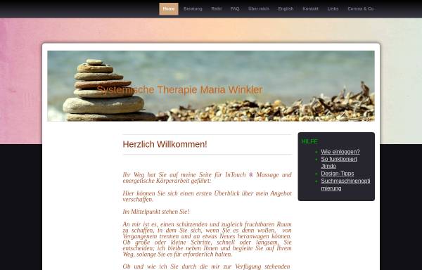 Vorschau von mariawinkler.jimdofree.com, SMT Systemische Massagetherapie Maria Winkler