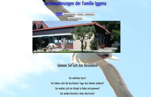 Vorschau von iggena.de, Ferienwohnung Iggena