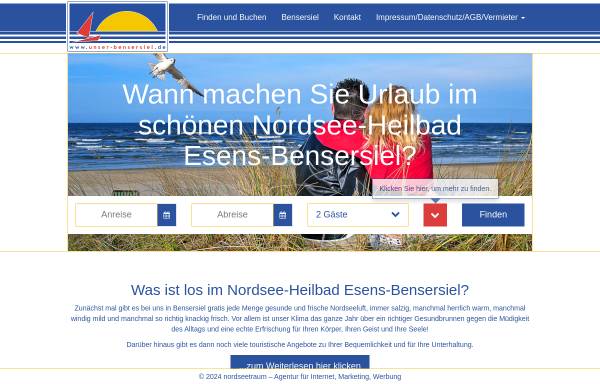Vorschau von www.unser-bensersiel.de, Unser Bensersiel
