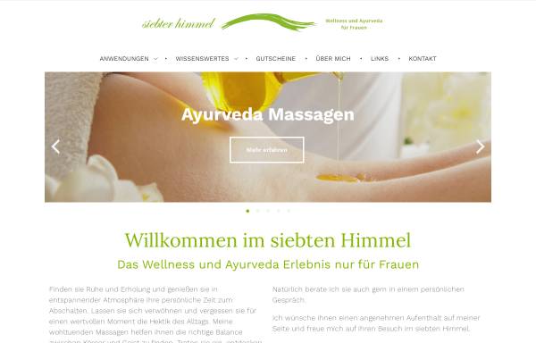 Vorschau von siebter-himmel.com, Siebter Himmel - Wellness Massagen