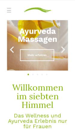 Vorschau der mobilen Webseite siebter-himmel.com, Siebter Himmel - Wellness Massagen