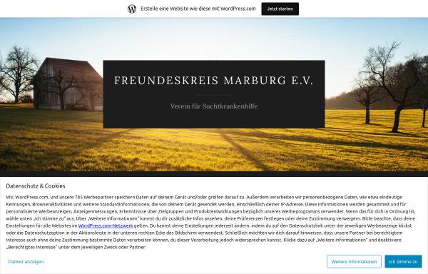 Vorschau von www.freundeskreis-marburg.de, Freundeskreis Marburg e.V. - Verein für Suchtkrankenhilfe