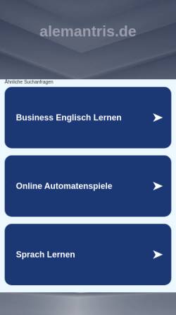 Vorschau der mobilen Webseite www.alemantris.de, alemantris.de