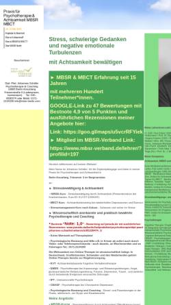 Vorschau der mobilen Webseite www.mbsr-berlin.com, MBSR Berlin - Dipl.-Päd. Johannes Schäfer