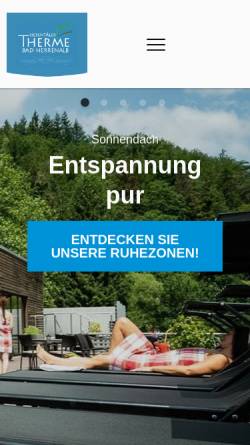 Vorschau der mobilen Webseite www.siebentaelertherme.de, Siebentäler Therme Bad Herrenalb