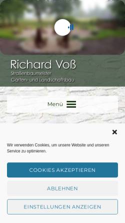 Vorschau der mobilen Webseite www.voss-natursteinarbeiten.de, Richard Voß, Natursteinarbeiten