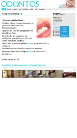 Vorschau der mobilen Webseite odontos.de, Odontos