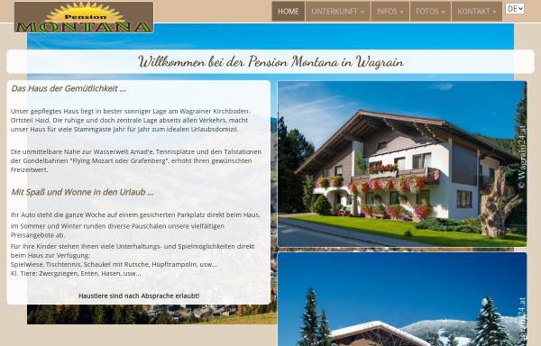 Vorschau von www.pension-montana.at, Haus Montana