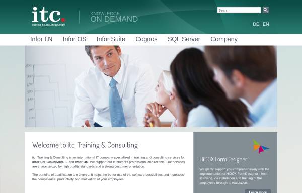 Vorschau von www.tc-itc.de, itc. Training & Consulting GmbH