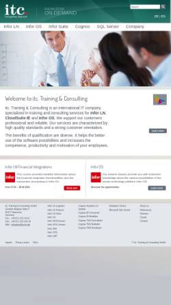 Vorschau der mobilen Webseite www.tc-itc.de, itc. Training & Consulting GmbH