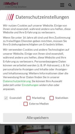 Vorschau der mobilen Webseite www.meffert.de, Meffert Software GmbH & Co. KG