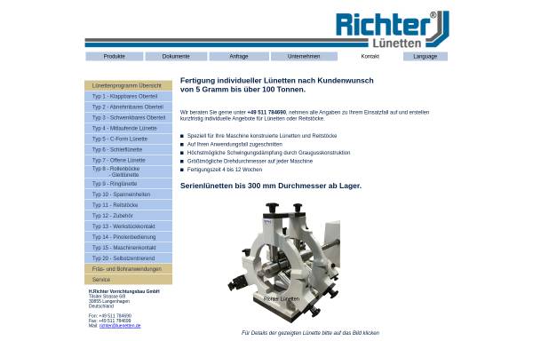 Vorschau von www.luenetten.de, Richter Vorrichtungsbau GmbH