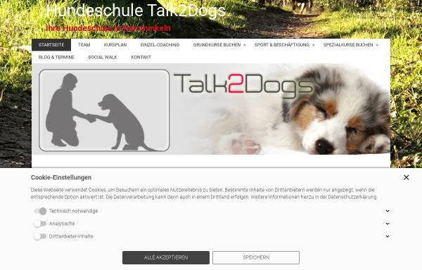 Vorschau von www.talk2dogs.de, Talk2Dogs