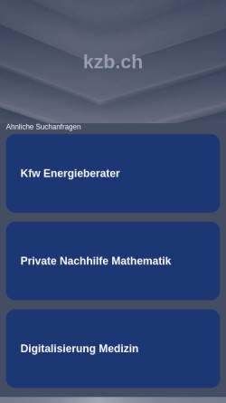 Vorschau der mobilen Webseite www.kzb.ch, Kantonsschule Zürich Birch