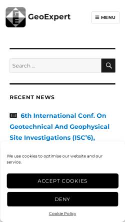 Vorschau der mobilen Webseite geoexpert.ch, GeoExpert ag - Seismische Untersuchungen