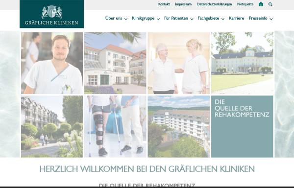 Vorschau von www.graefliche-kliniken.de, Gräfliche Kliniken