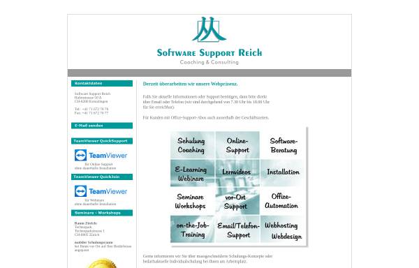 Vorschau von softwaresupport.ch, Sabrina Reich Software Support