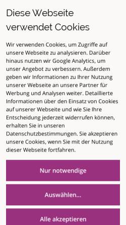 Vorschau der mobilen Webseite www.aesthetix.de, Aesthetix - Dr. Günther