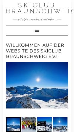 Vorschau der mobilen Webseite www.skiclub-braunschweig.de, Skiclub Braunschweig e. V.