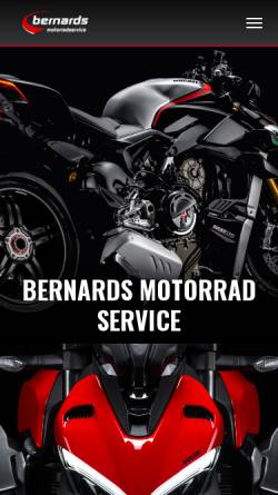 Vorschau der mobilen Webseite www.bernards-motorrad-service.de, Bernards Motorrad Service