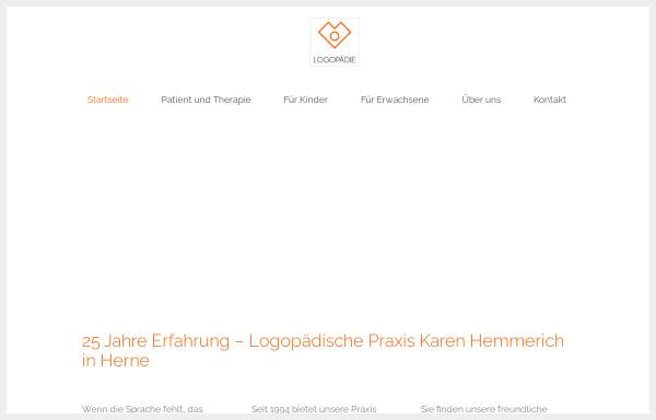 Vorschau von www.logopaedie-hemmerich.de, Praxis für Logopädie und Elterntraining Karen Hemmerich
