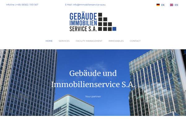 Vorschau von www.immobilienservice-sa.eu, Gebäude- und Immobilien-Service S.A.