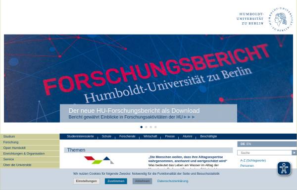 Vorschau von www.hu-berlin.de, Abteilung Gebärdensprachdolmetschen