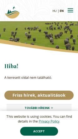 Vorschau der mobilen Webseite knp.nemzetipark.gov.hu, Nationalpark Kiskunság