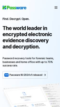 Vorschau der mobilen Webseite www.decryptum.com, Decryptum