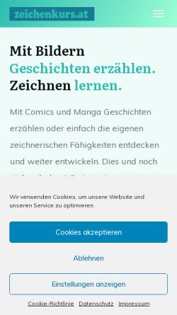 Vorschau der mobilen Webseite zeichenkurs.at, Zeichenkurse in Wien und Umgebung