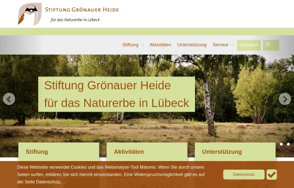 Vorschau von www.groenauer-heide.de, Stiftung Grönauer Heide