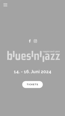 Vorschau der mobilen Webseite www.bluesnjazz.ch, blues'n'jazz festival