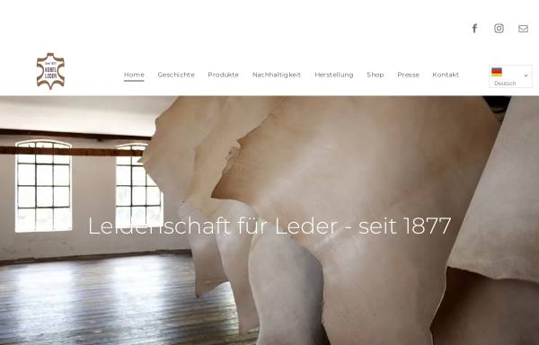 Vorschau von www.kobelleder.de, Lederfabrik Gebrüder Kobel