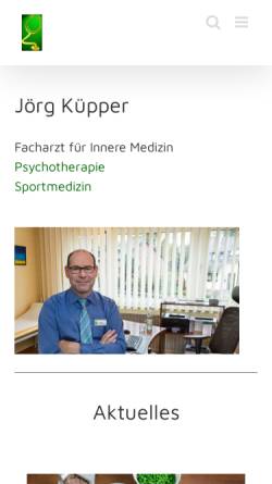 Vorschau der mobilen Webseite www.praxis-kuepper.de, Küpper, Jörg