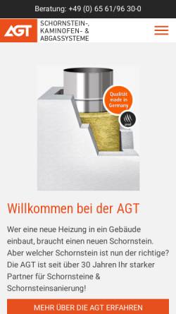 Vorschau der mobilen Webseite www.agt.de, AGT - Abgastechnik GmbH