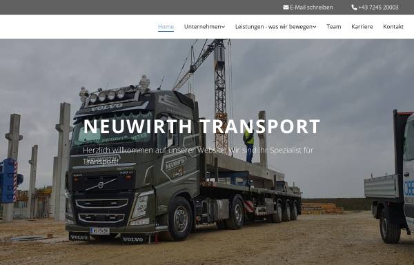 Vorschau von www.neuwirth-transporte.at, Neuwirth Transport Ges.m.b.H.
