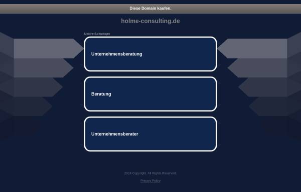 Vorschau von www.holme-consulting.de, Holme & Co. Computersysteme + Lösungen GmbH