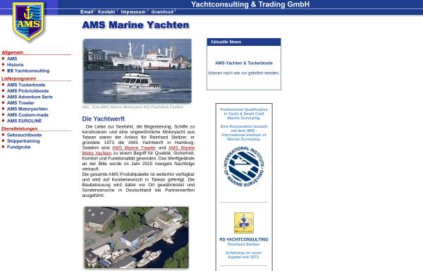 Vorschau von www.amsmarineyachten.de, AMS Marine Yachten