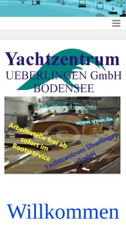 Vorschau der mobilen Webseite www.yzue.de, Yachtzentrum Überlingen GmbH