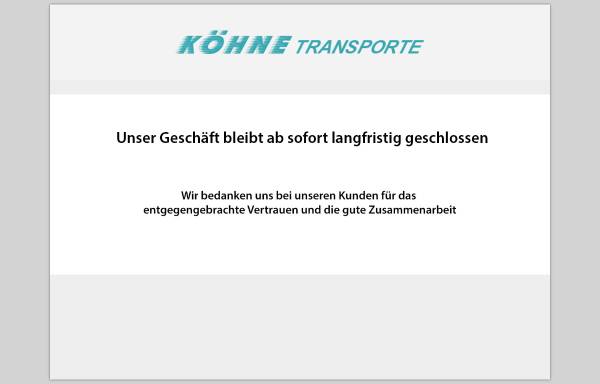 Vorschau von www.koehne-transporte.de, Andreas Köhne e. K.