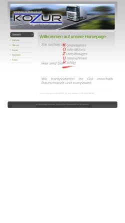 Vorschau der mobilen Webseite www.kozur.de, Kozur