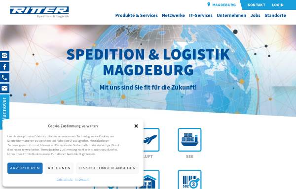 Vorschau von www.ritter-logistik.de, Ritter Logistik GmbH