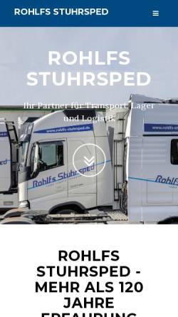 Vorschau der mobilen Webseite www.rohlfs-transporte.de, Rohlfs, Werner